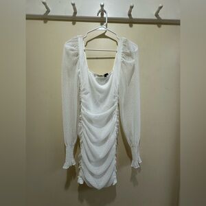 Windsor White Long Sleeve Dress